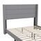 Flash Furniture Gray Queen Platform Bed with Headboard YK-1078-GY-Q-GG - alternate 4